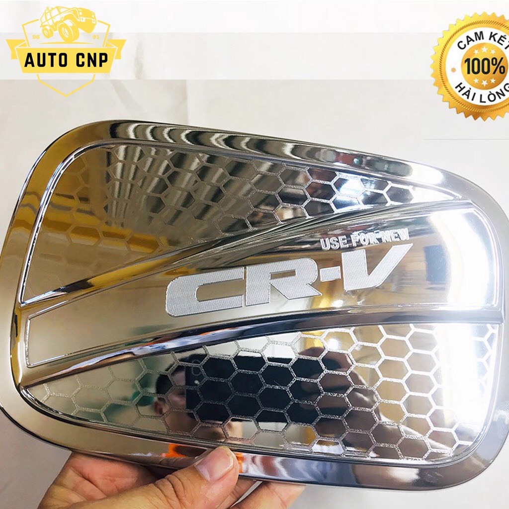 Ốp nắp bình xăng mạ crom dành cho xe honda crv 2018 - 2020