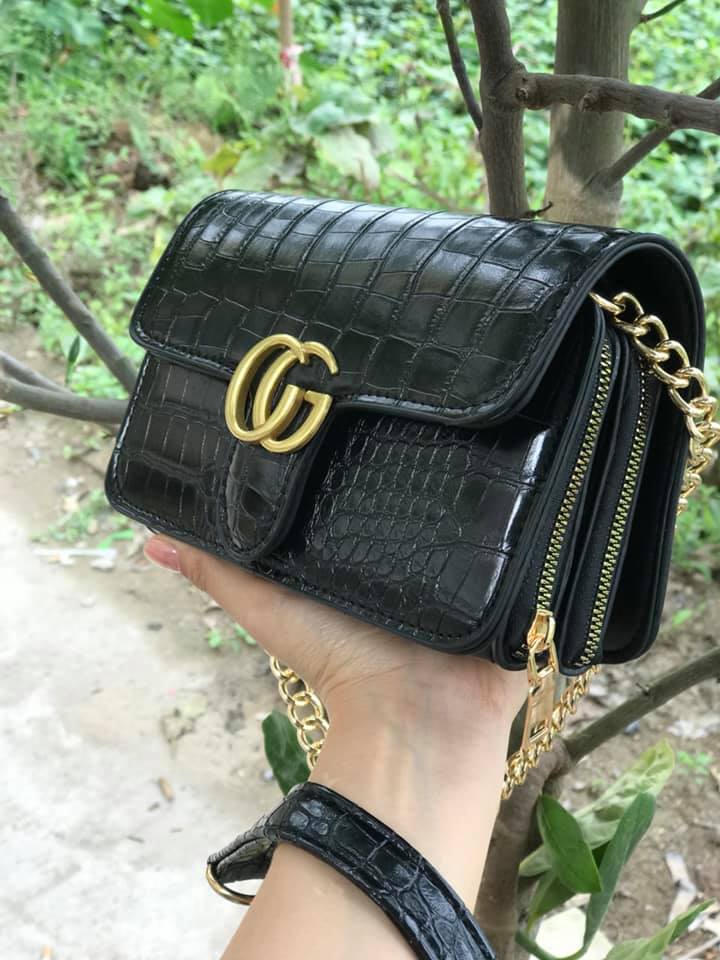 Túi thời trang nữ da rắn 2 ngăn 3m111