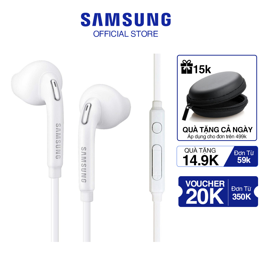 Tai nghe Samsung S7 Chính Hãng có dây nhét tai gaming chống ồn Jack 3,5mm PK DO GIA Bảo hành 6 tháng