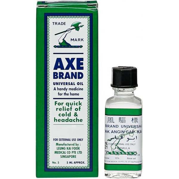 Dầu gió trắng cây búa Singapore 56ml – Axe Brand Universal