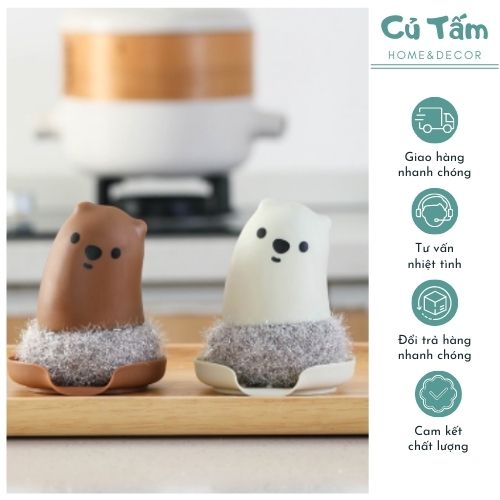 Cọ rửa đa năng, cọ xoong nồi, cọ rửa bát đĩa, Mút rửa chén, miếng chà nồi - cutam.homedecor