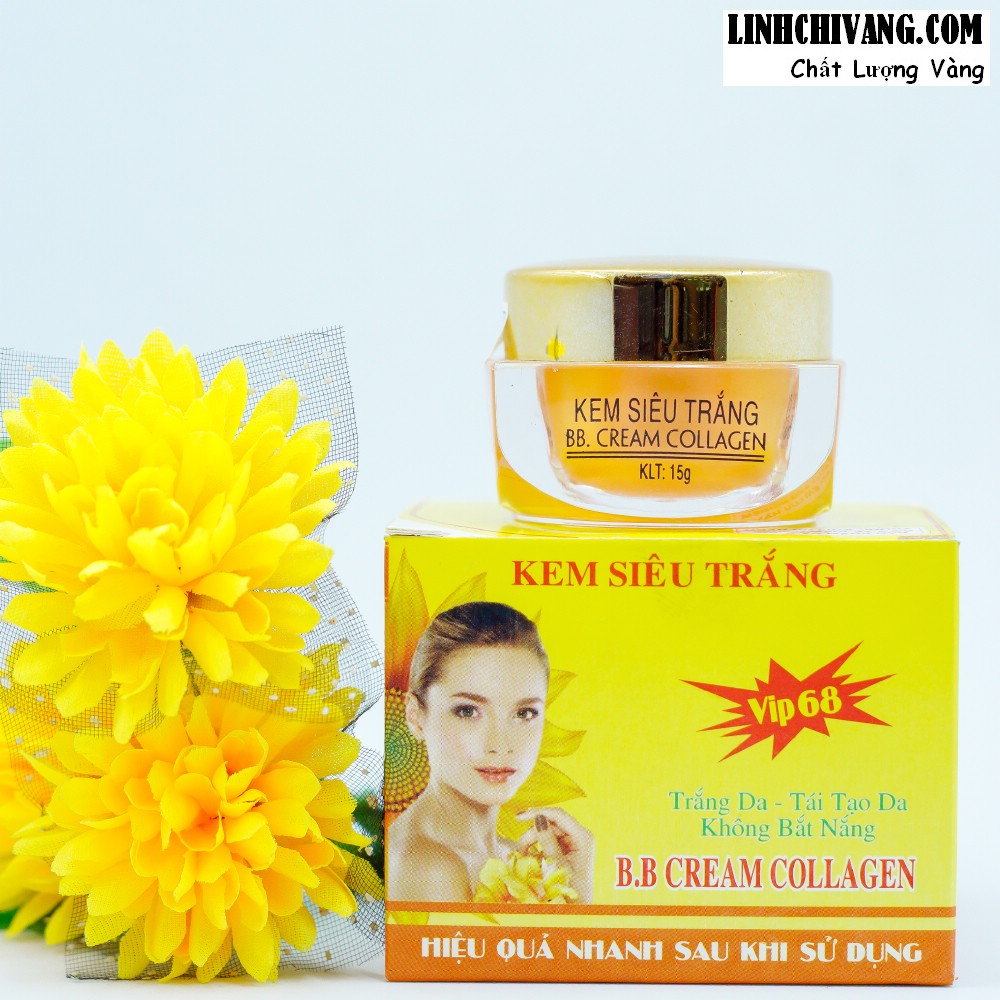 Kem siêu trắng linh chi vàng 15g