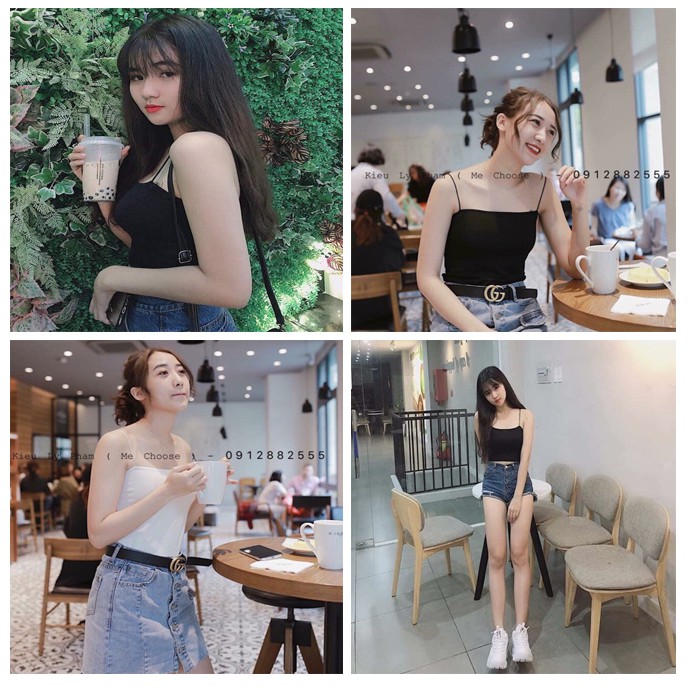 Áo bún 2 dây + áo quây nữ