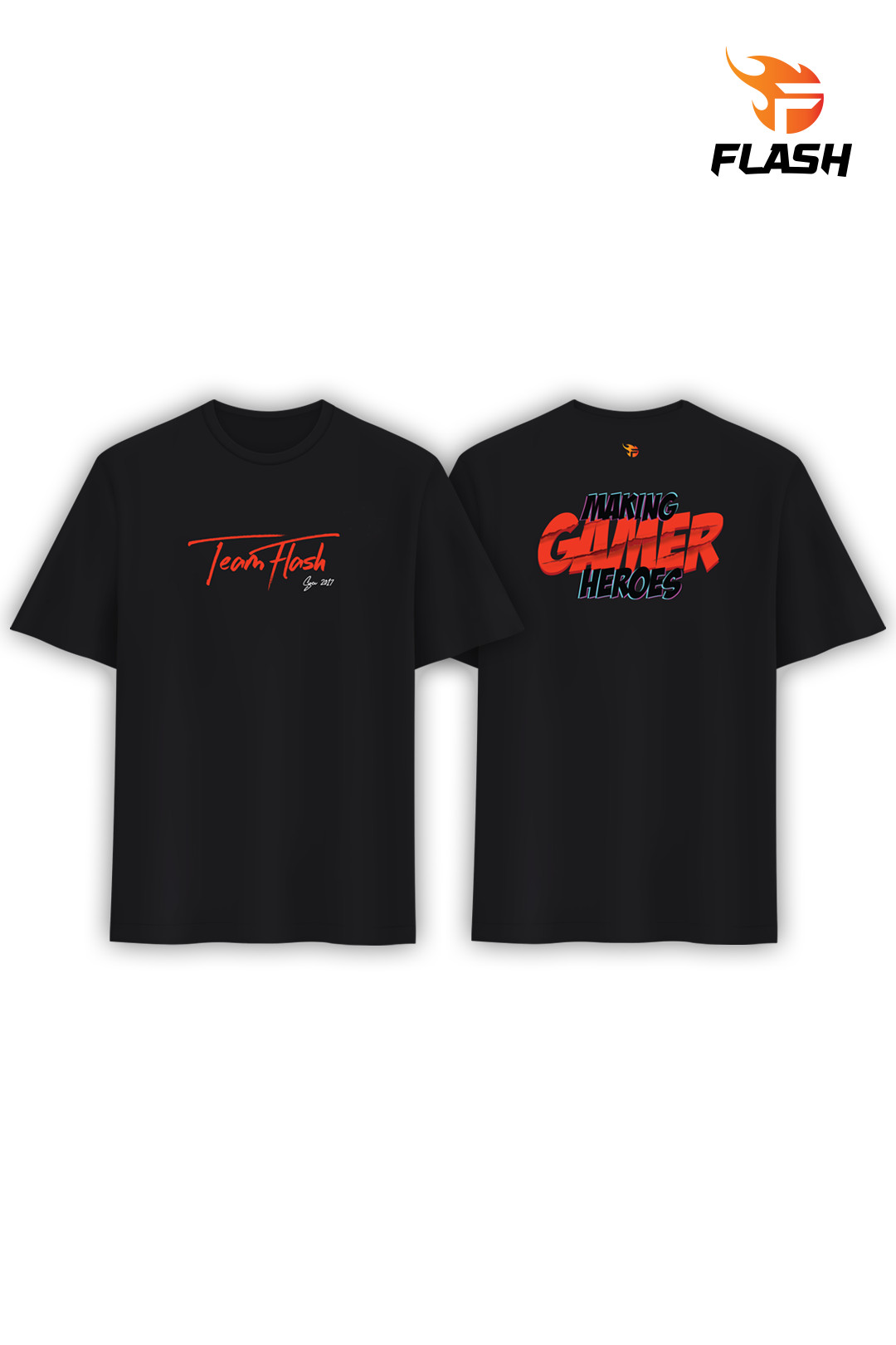 Áo thun team flash making gamers heroes