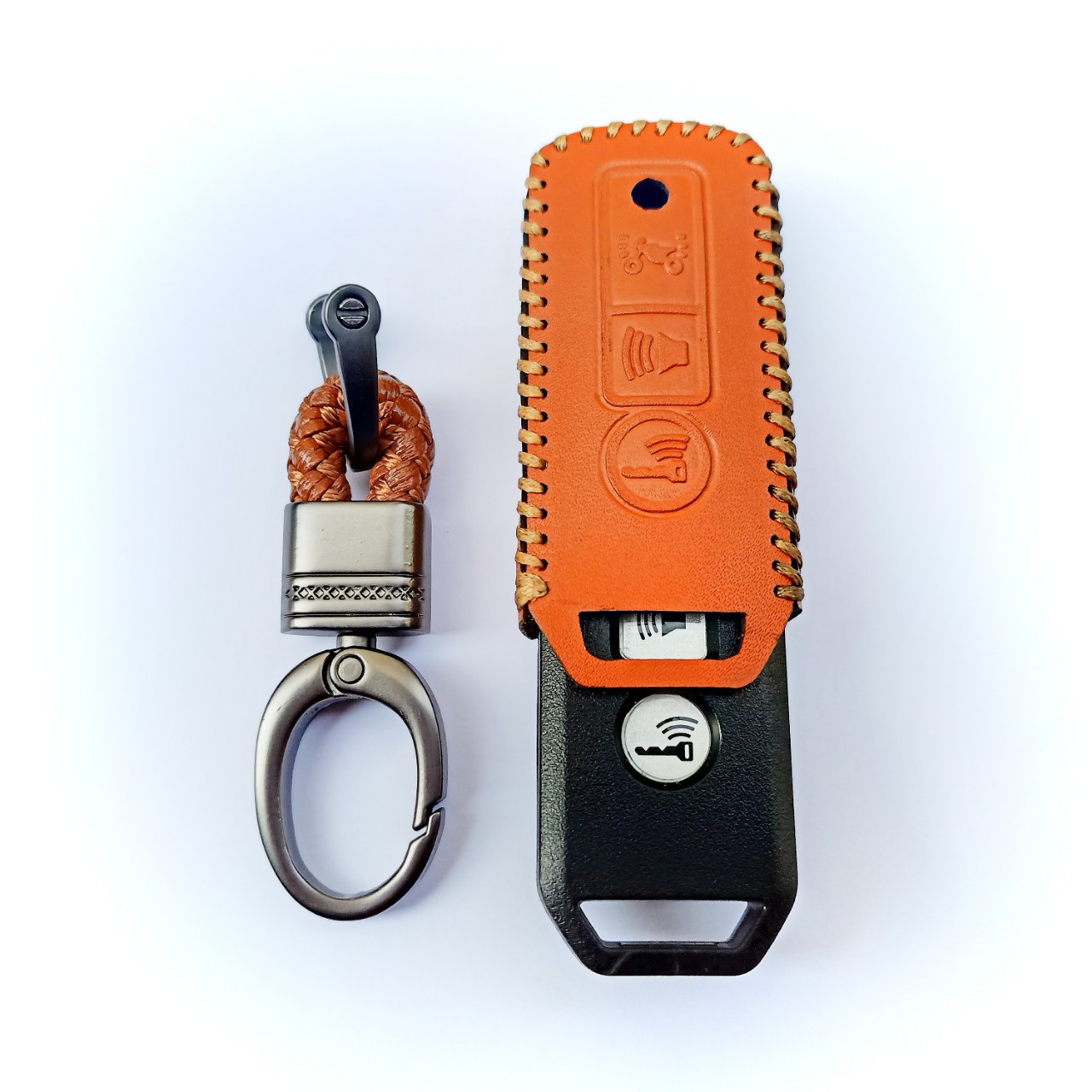 Bao da chìa khóa smartkey cho xe máy HONDA SH.PCX.AIRBLADE.LEAD.VISION,VARIO,,,loại 2 nút và 3 nút đơig 2016_2020