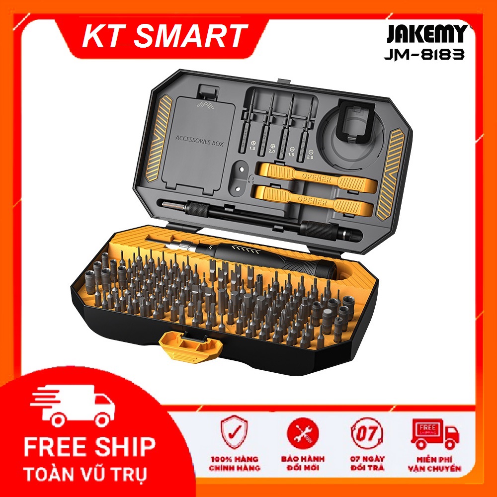 Bộ tua vít đa năng Jakemy JM-8183 sửa chữa điện thoại, Laptop 145 trong 1