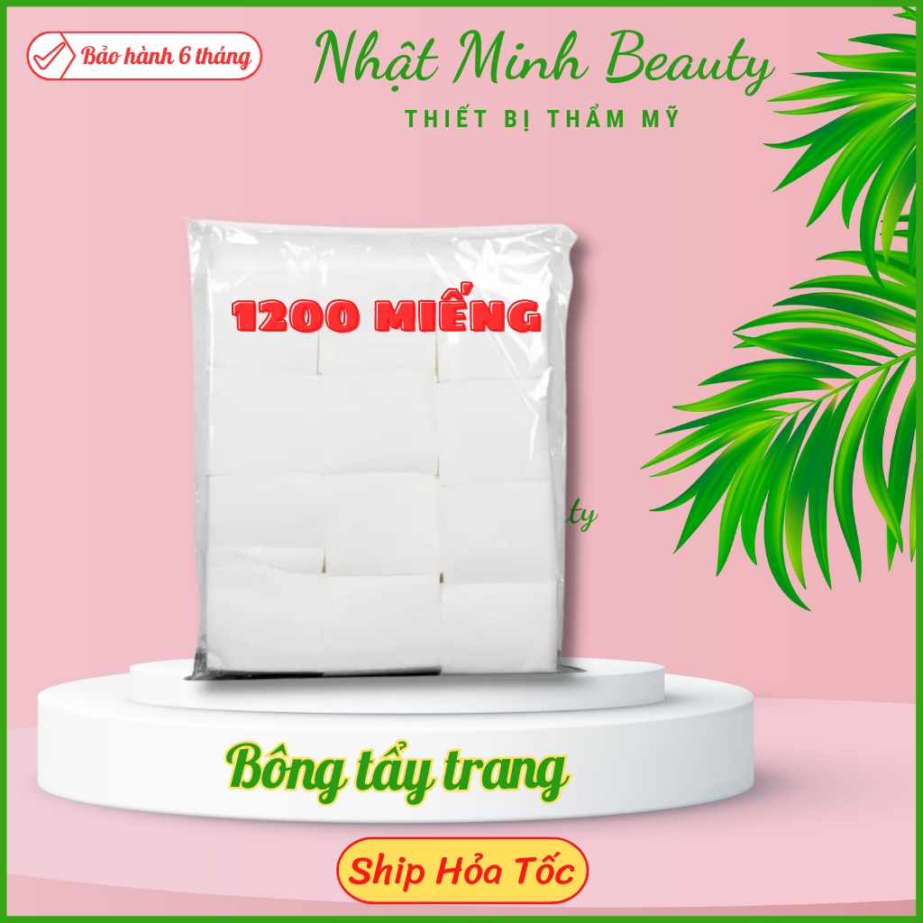 Gói 1200 miếng bông tẩy trang loại rẻ cho spa | Bông tẩy trang spa mềm mịn