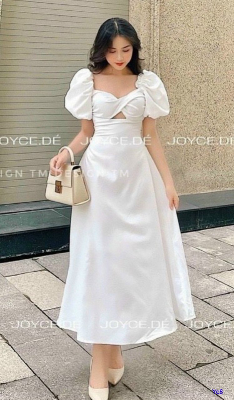 Đầm kate siu dáng xòe xinh như tiểu thư cho các nàng diện đi chơi đi tiệc up