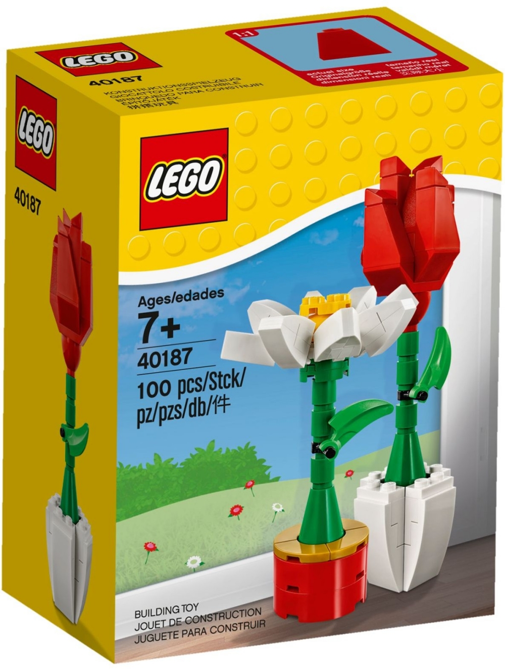 40187 lego flower display - bộ lego hoa trưng bày