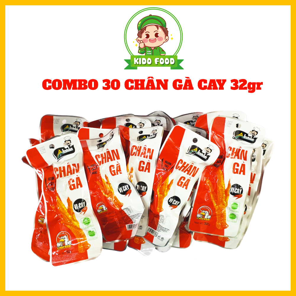 30 Chân gà cay Việt Nam thương hiệu Alishan mang hương vị cay từ chân gà Tứ Xuyên về Việt Nam, KD04