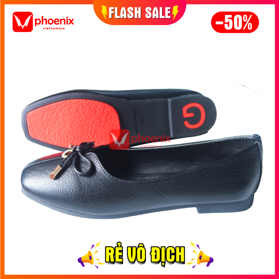 [Hàng XK] Giầy Bệt nữ thắt nơ Da thật