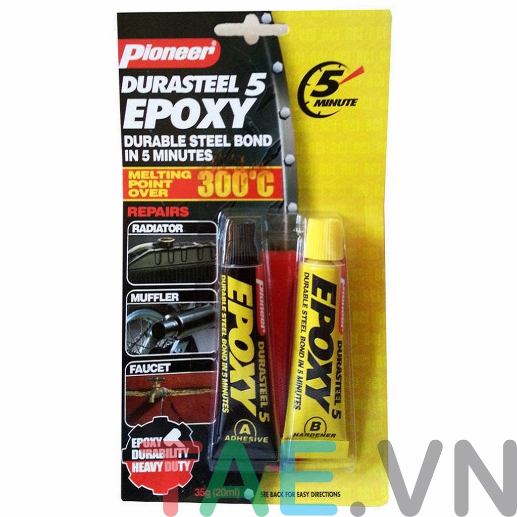 Keo epoxy ab 2 thành phần màu ghi