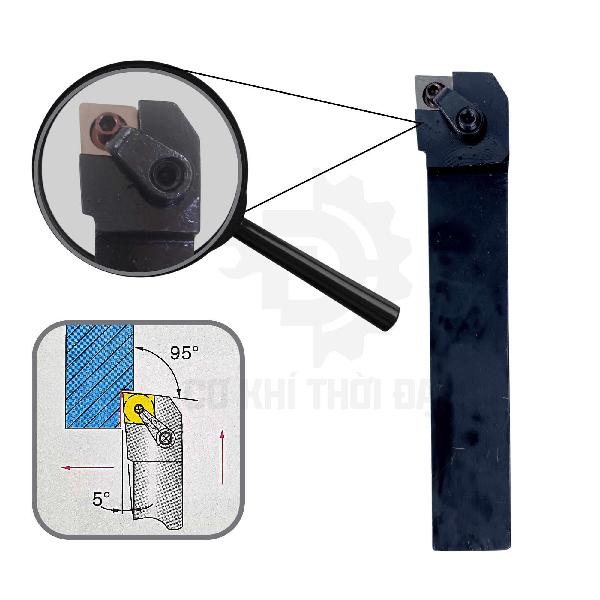 CÁN DAO TIỆN CNC 16 20 25 32 MCLNR1616H12 , MCLNR2020K12 , MCLNR2525M12 , MCLNR3232P12 TIỆN GÓC 95 ĐỘ LẮP MẢNH CN12