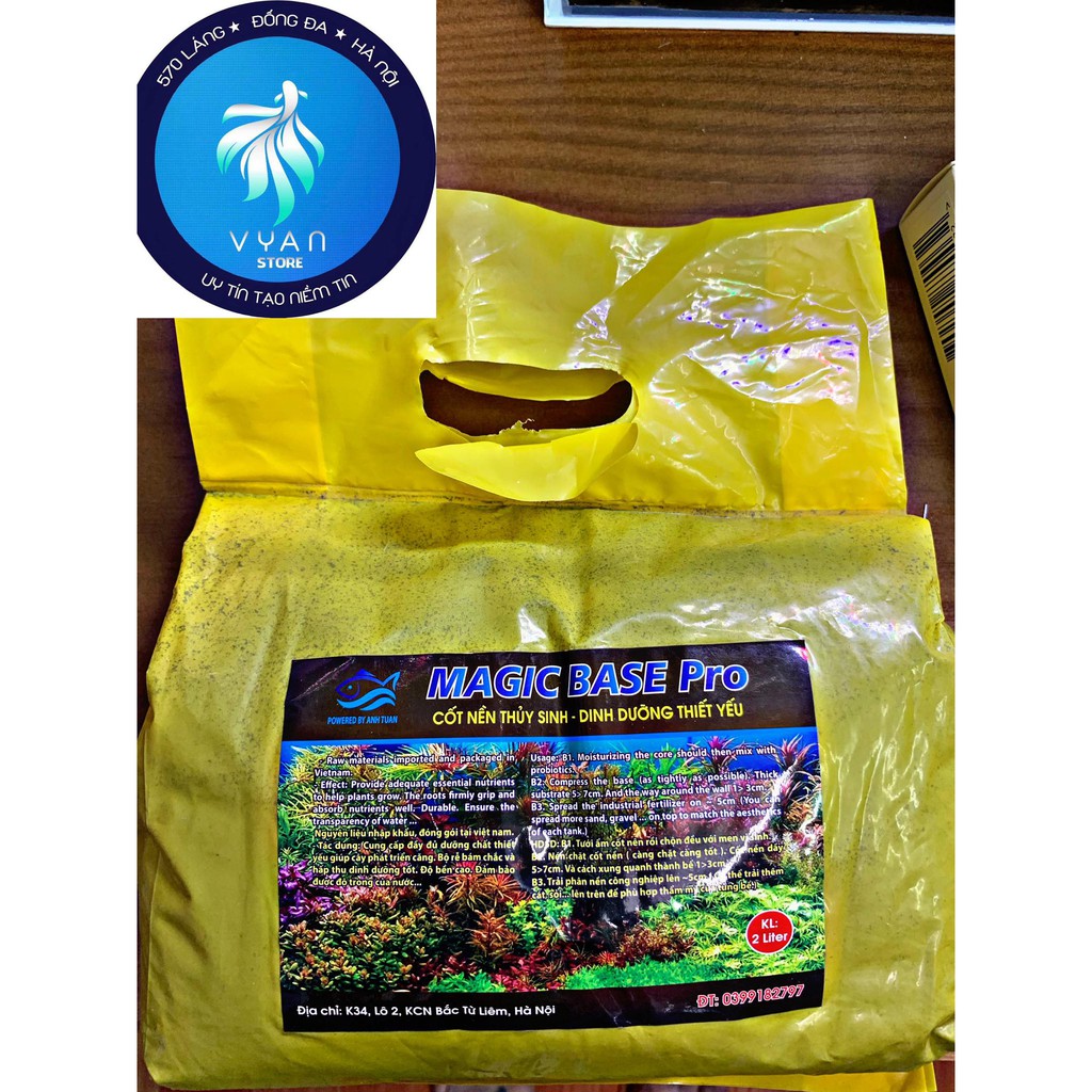 Cốt nền trộn Magic Base Pro giàu dinh dưỡng, tốt cho cây trồng, chuyên dụng cho hồ thủy sinh