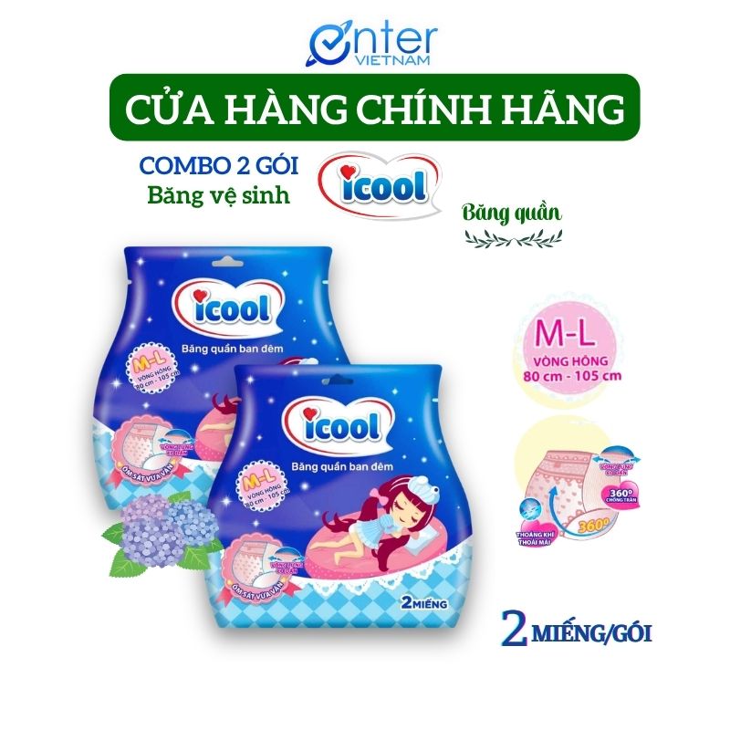 [Hàng Chính Hãng] Băng vệ sinh quần ICOOL siêu thấm chống tràn băng vệ sinh dạng quần, bvs phụ nữ dạng quần, băng vệ sinh dạng quần cho mẹ sau sinh