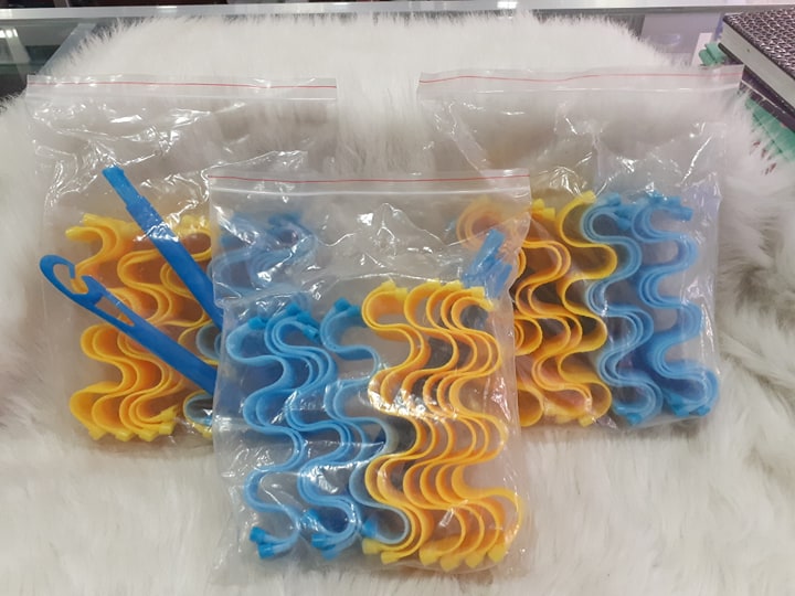 Lô uốn tóc gợn sóng Retro (Bộ 12 Ống Dài 25cm) không dùng nhiệt