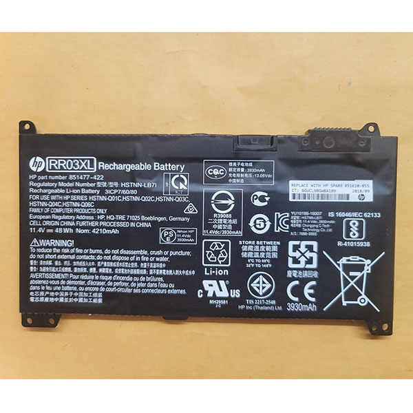 Pin Laptop HP ProBook 430 440 450 455 470 G4 Type RR03XL