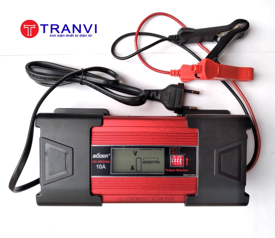 Bộ sạc ắc quy tự động 12v 10a - suoer dc-w1210a