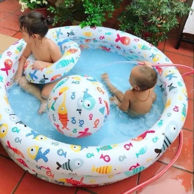 - bể bơi phao intex/bộ phao bơi 3 chi tiết cho bé