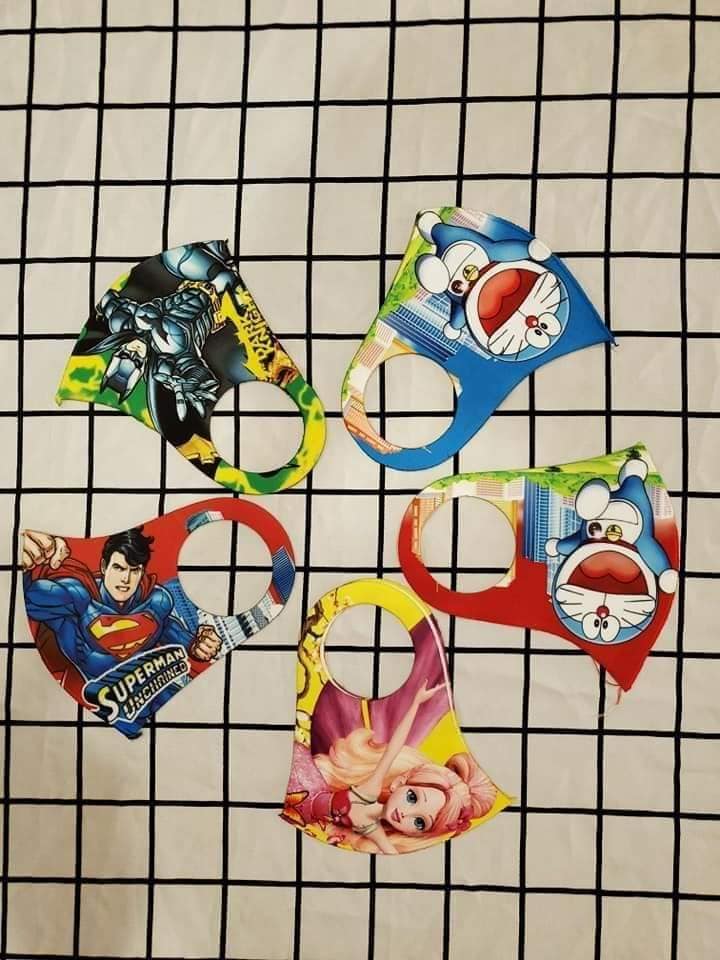 [HCM]COMBO 10 CÁI - KHẨU TRANG 3D VẢI SU CHO EM BÉ ĐỦ HÌNH HOẠT HÌNH - KHẨU TRANG 3D CHO EM BÉ