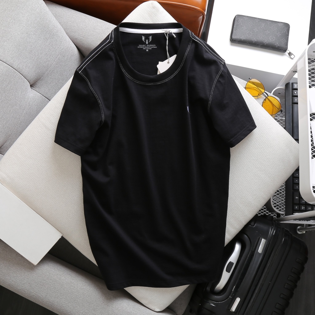 Áo thun tay ngắn cổ tròn Marc Basic, chất vải cotton 100%,
