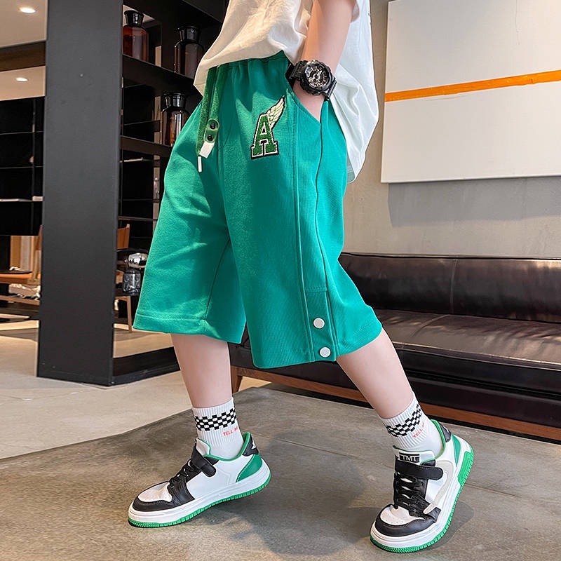 Boys' Shorts Summer Thin Pure Cotton Sports Pirate Shorts 2023 New Children's Clothing Children's Fried Street Shorts Western Style 1AJd