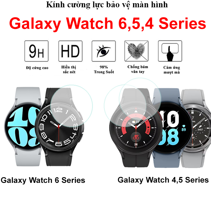 [Galaxy Watch 6,Watch 5] Kính cường lực Samsung Galaxy Watch 6, Galaxy Watch 5,Galaxy Watch 5