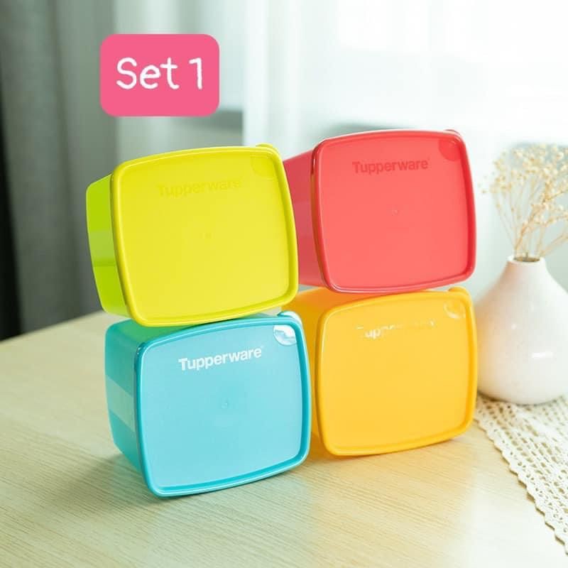Set 4 hộp tup ngăn mát 800ml ❤️ tupperware ❤️ hộp đựng thức ăn ❤️ tup