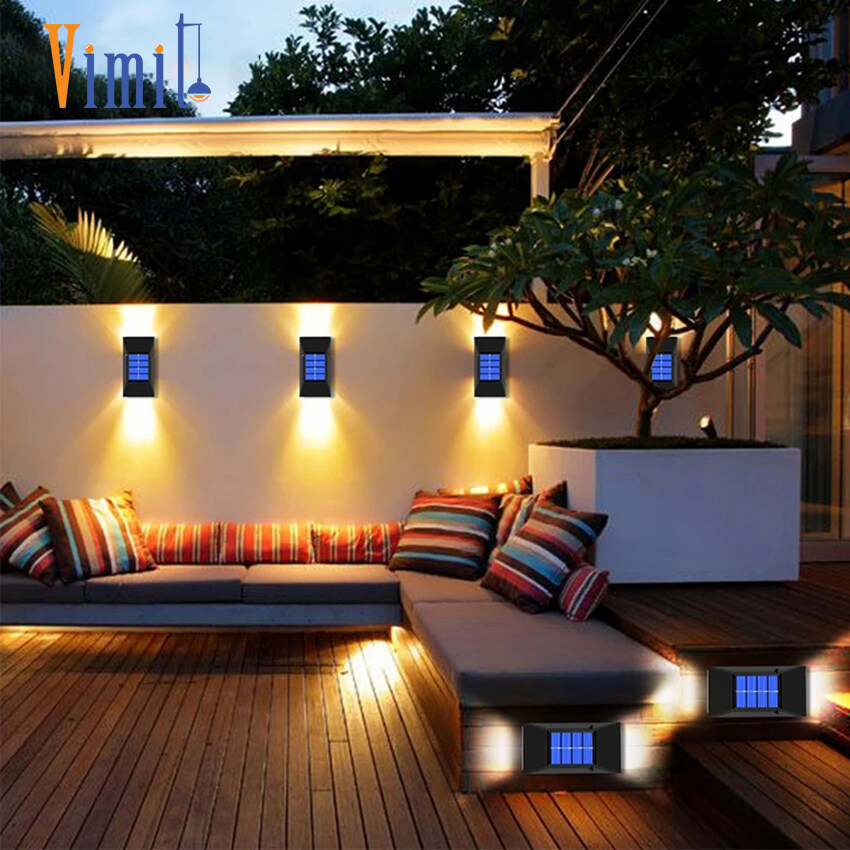 Vimite 6 Led đèn cắm sân vườn năng mặt trời ngoài trời chống nước đèn cảm