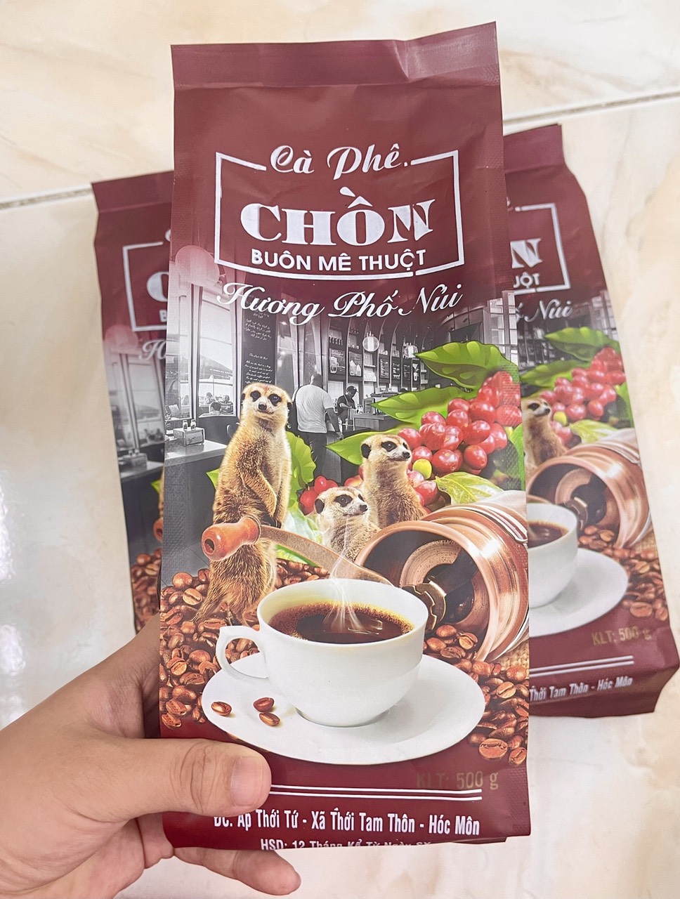 Gói 500g cà phê chồn rang xay thơm ngon loại 1 đặc sản buôn mê thuột
