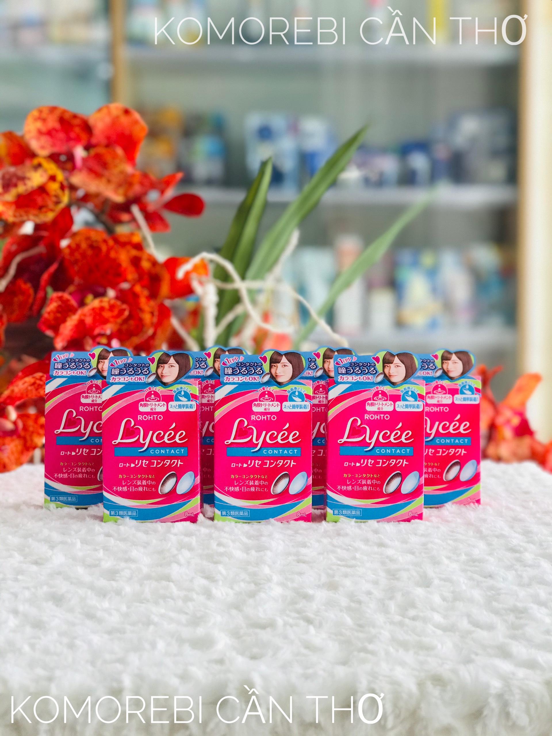 Nhỏ mắt lycee contact dành cho bạn đeo lens nội địa nhật 8ml