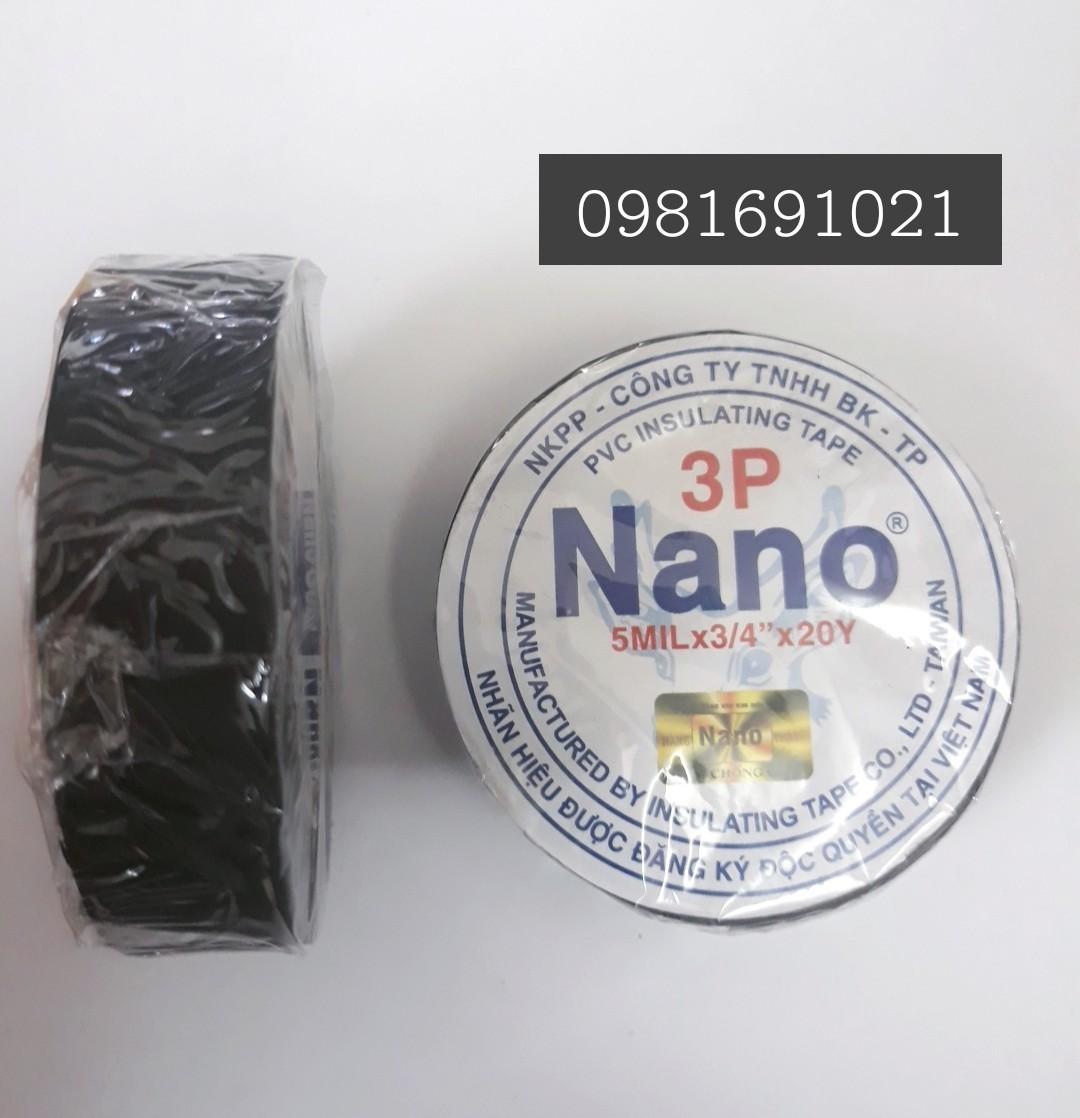 Băng keo điện nano màu trắng 10 cuộn - 20 yard