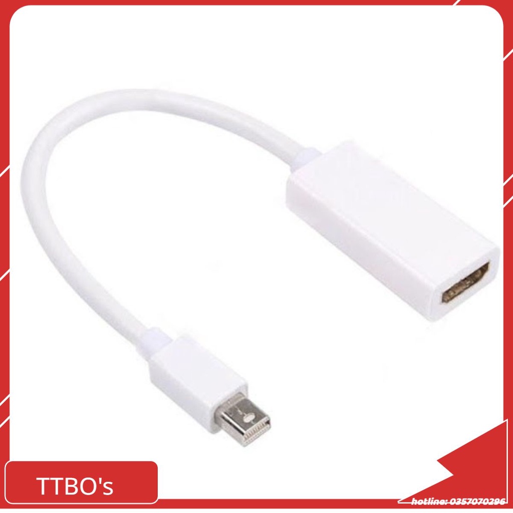Cáp chuyển đổi mini display port to HDMI mini display port to VGA cho máy tính hàng chính hãng Ecoba