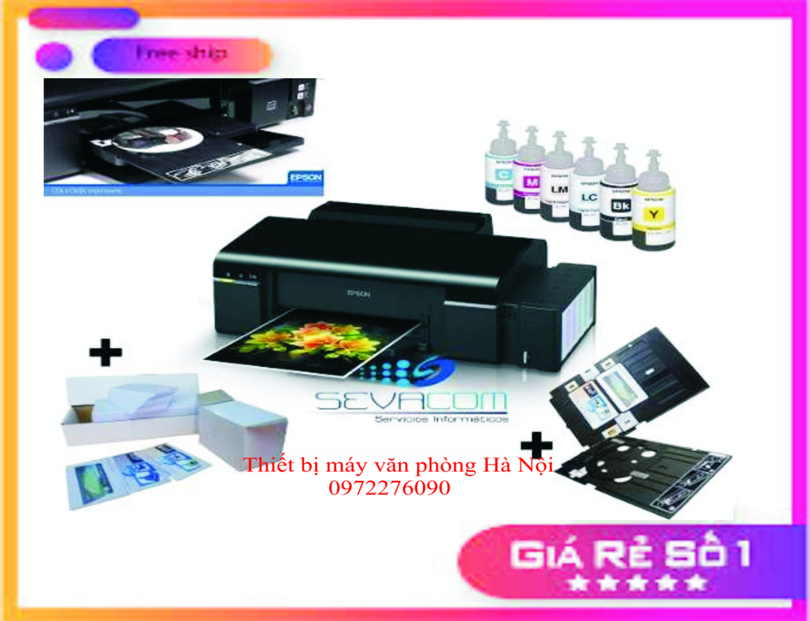 [Trả góp 0%]máy in phun màu epson l805 khổ A4 có wifi