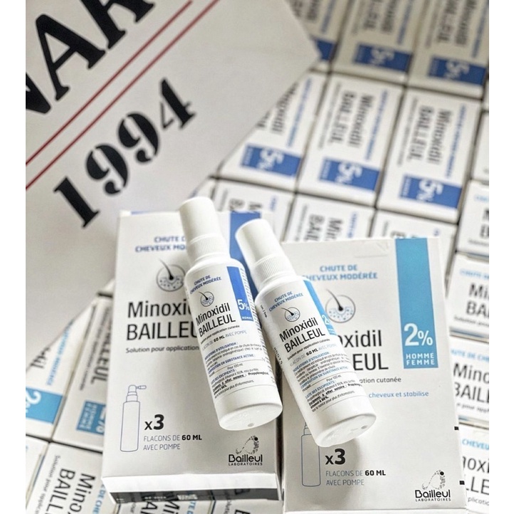 Chai Serum Xịt Giảm Rụng Tóc Minoxidil Bailleul 5% Cho Nam
