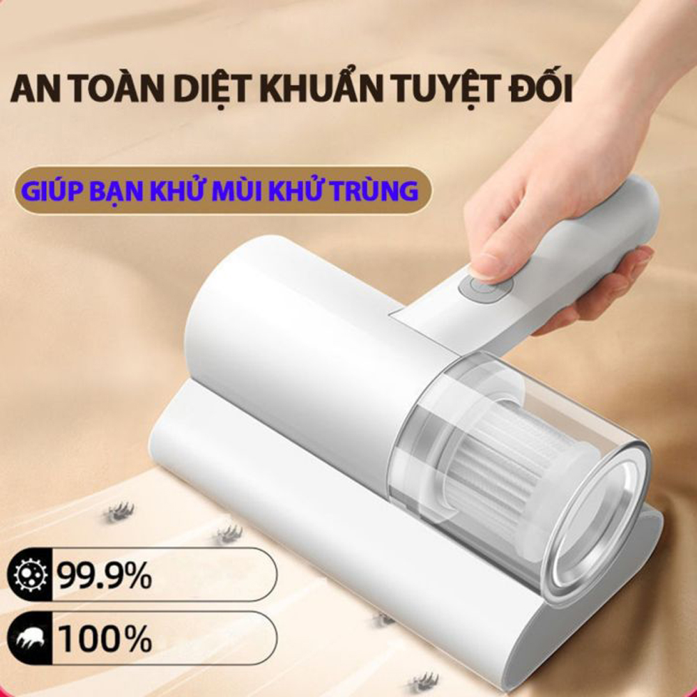 Máy hút bụi ghế nệm sofa ga giường, máy hút bụi mini cầm tay diệt vi khuẩn, máy hút bụi giường nệm công suất cao, máy hút bụi gia đình hút sạch lông chó mèo tóc - bảo hành uy tín