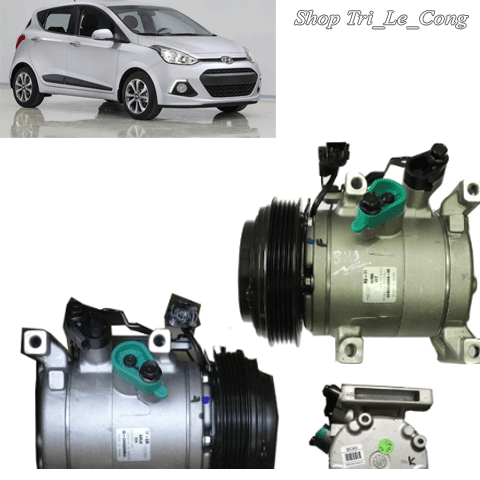 Cục máy nén khí điều hòa Lốc lạnh Hyundai i10 2014-2016 xe hơi ô tô block hàng bãi mới grand 2015 bản hatchback sedan Giá 3,641,359 Đồng*Miễn phí vận chuyển