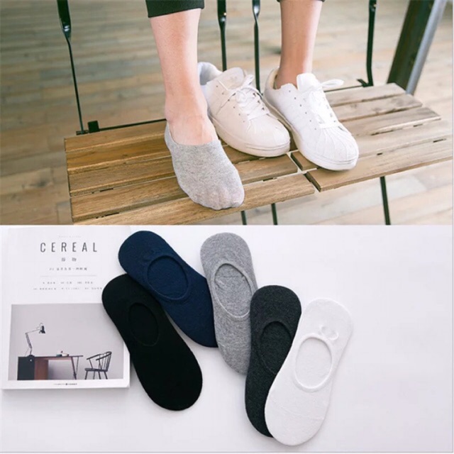 Tất Lười Nam Nữ ⚡ FREESHIP⚡ Combo 5 Đôi Vớ Nửa Bàn Chân chống hôi chân - - Tất Đẹp Chất Lượng