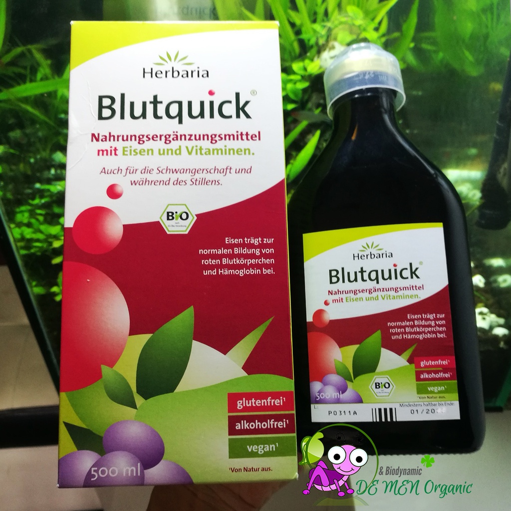 Dung dịch bổ sung sắt hữu cơ Blutquick 500ml