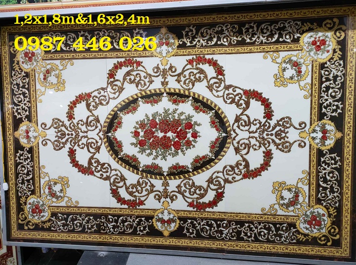 Gạch thảm hoa văn 1m6x2m4 hp61