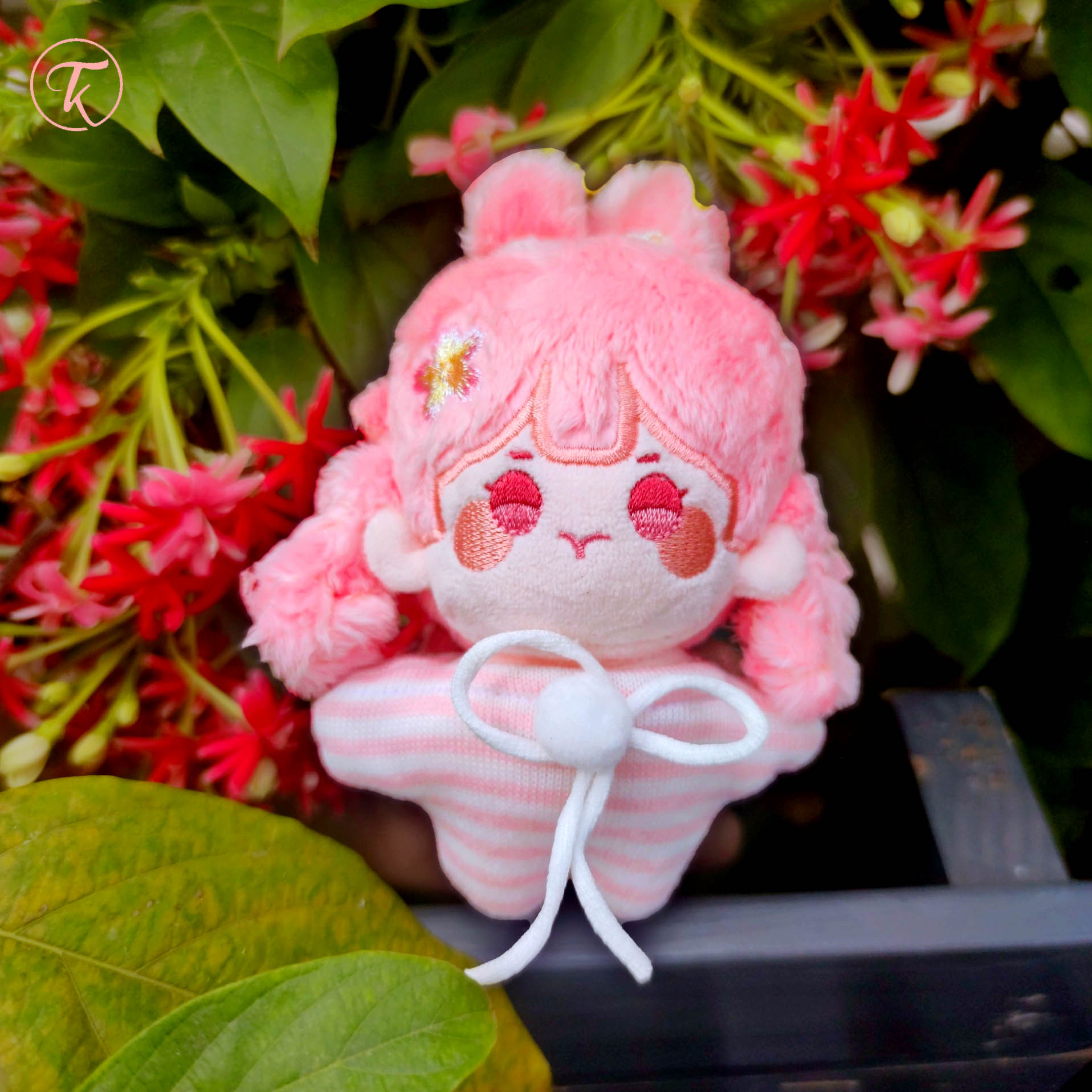 Jumpsuit Thun Đính Bông Tuyết Cho Doll 10cm