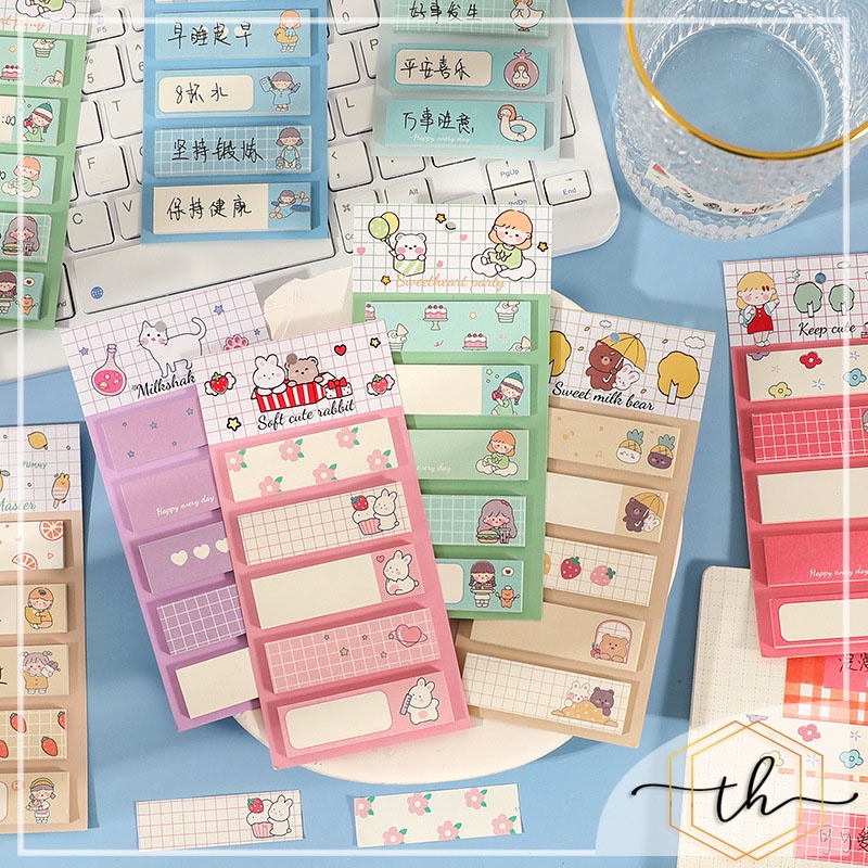 Nhãn vở anime đơn giản nhiêu màu TEHI nhỏ xinh