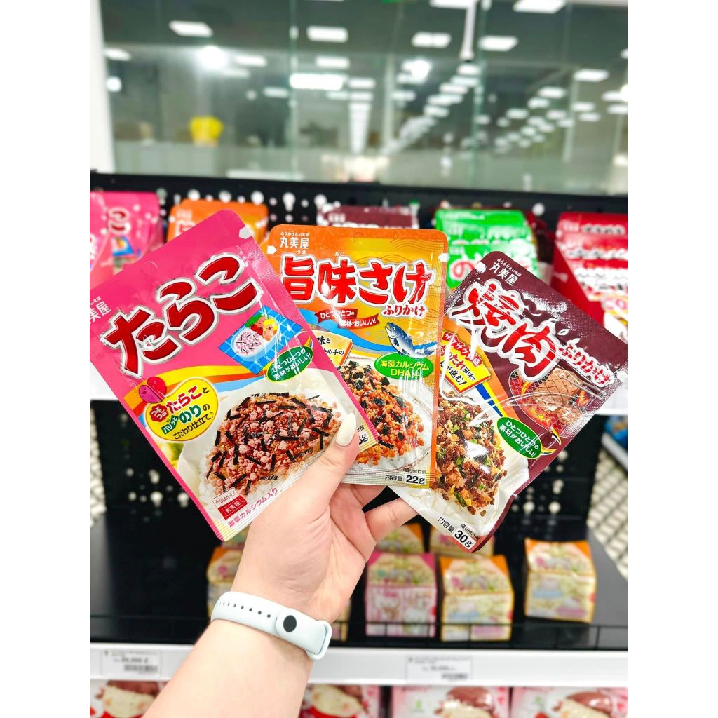 Gia vị rắc cơm marumiya furikake đủ vị cho bé nhật bản - gói gia vị trộn cơm ăn dặm nhật bản