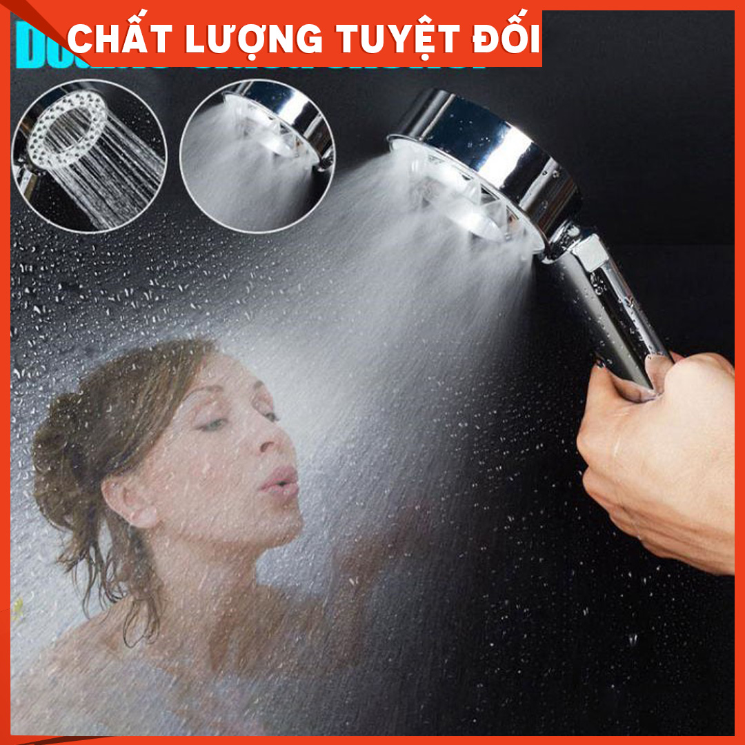 Vòi sen tắm tăng áp lực nước 2 mặt Nhật Bản - 2 chế độ phun sương massage cơ thể