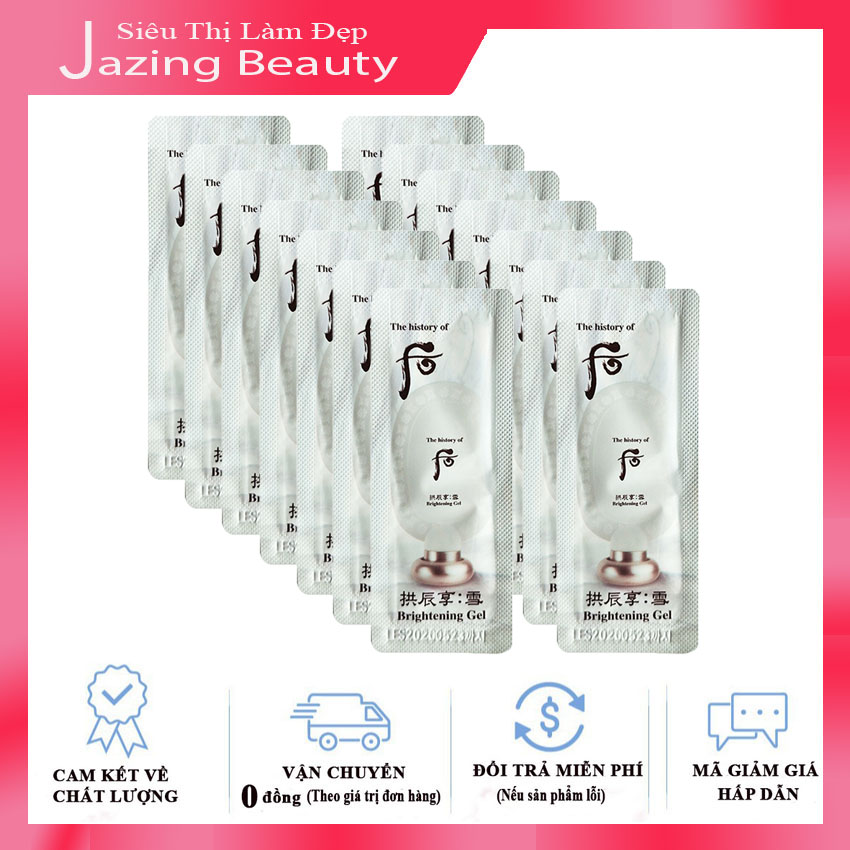 [Hỗ Trợ Ship + Hoàn Tiền 12%] Combo 15 Sample Tẩy Tế Bào Chết Sáng Da The History Of Whoo Brightening Peeling Gel 1ml x 15