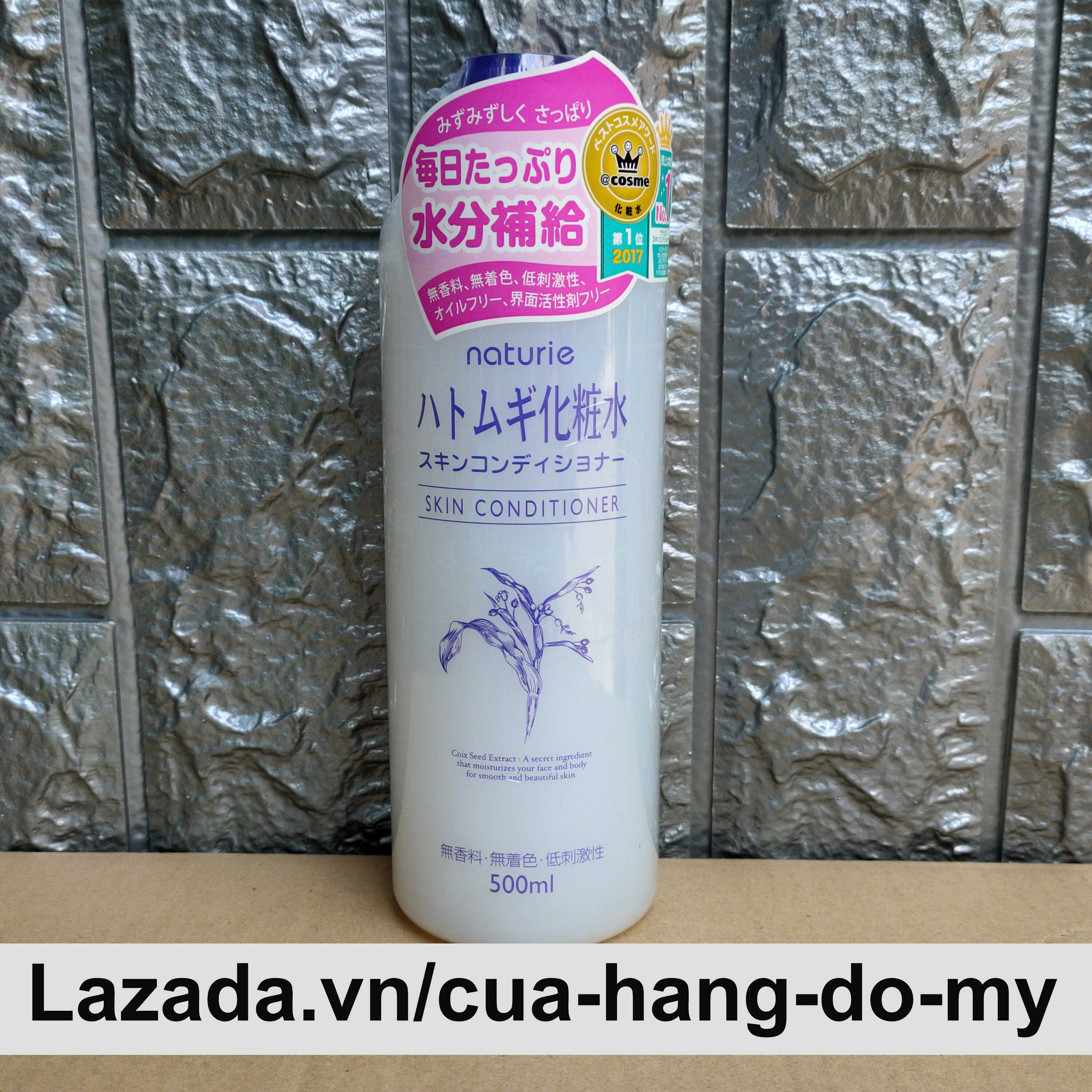 Nước Hoa Hồng Lotion dưỡng da ý dĩ Naturie Hatomugi Skin Conditioner 500ml của Nhật Bản 1 cf05629cb67ff8207abef752d9ffcf99