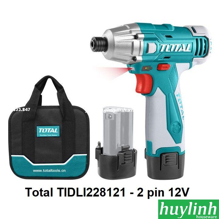 Máy vặn vít dùng pin total tidli228121 - 2 pin li-ion 12v