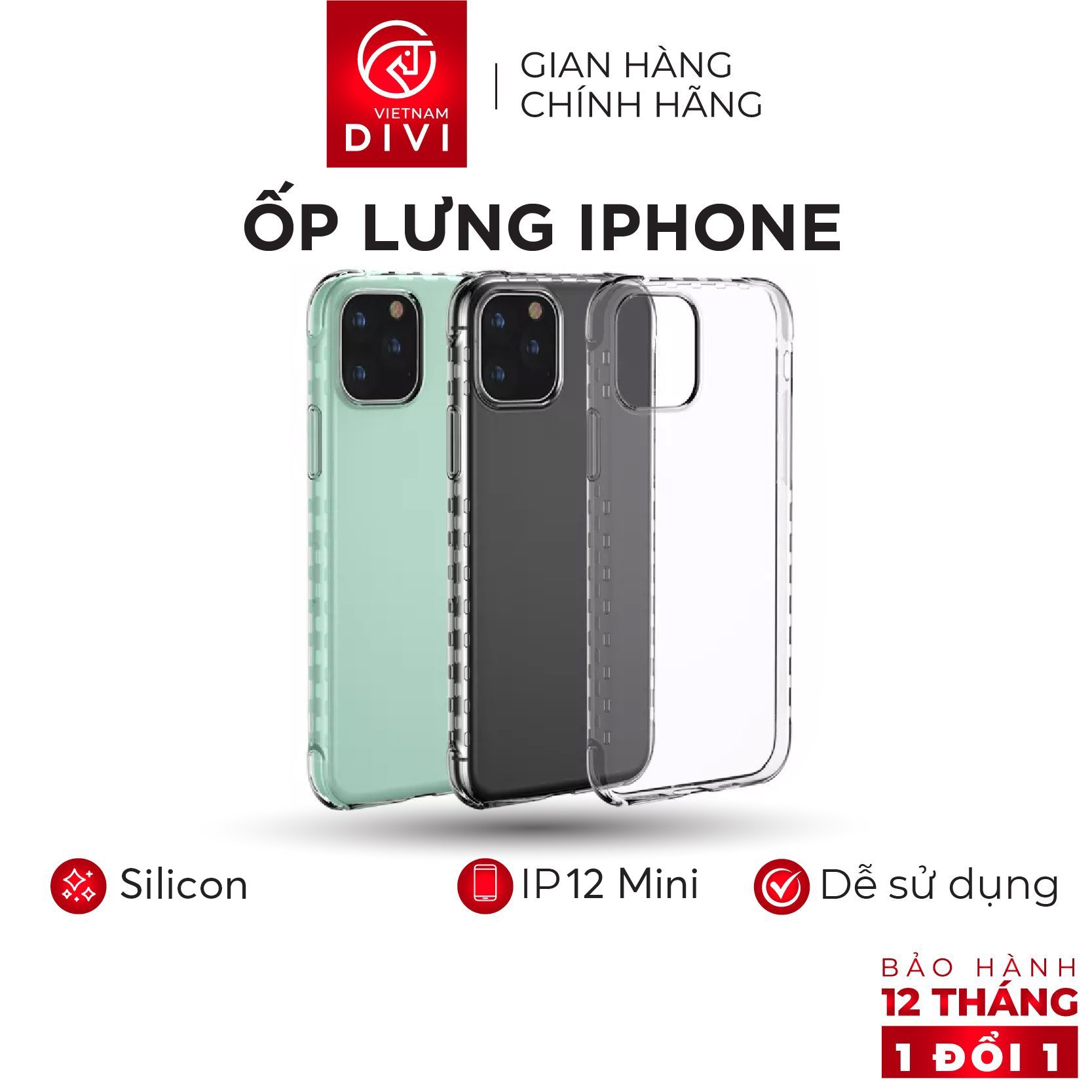 Ốp Lưng iPhone Chuyên Dụng Cho iPhone 12 Mini DIVI P6586 Chất Liệu Vỏ Mềm Thẩm Thấu Bức Xạ Cao Siêu Bền Đẹp Nhiều Màu Để Chọn Lựa - Hàng Chính Hãng
