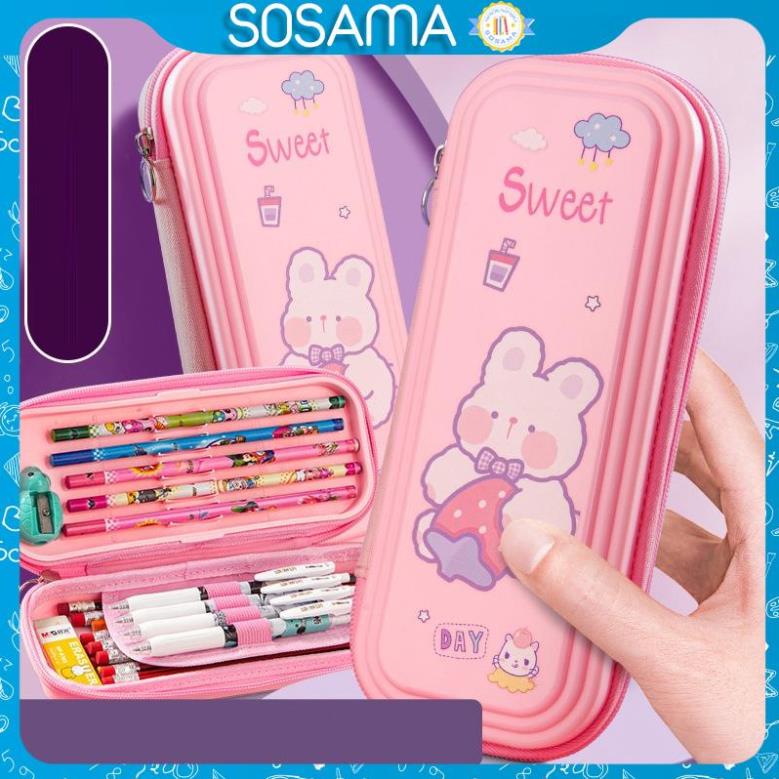 Hộp đựng bút KOGANO hộp bút cute nhiều ngăn đa năng hình hoạt hình cho học sinh kèm quà tặng SP-001363