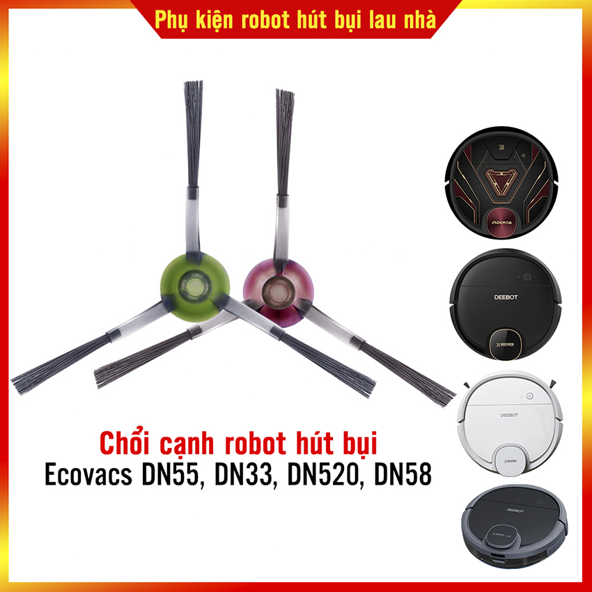 Chổi cạnh robot hút bụi ecovacs dn55, dn33, dn520, dn58 - hàng chính hãng ecovacs